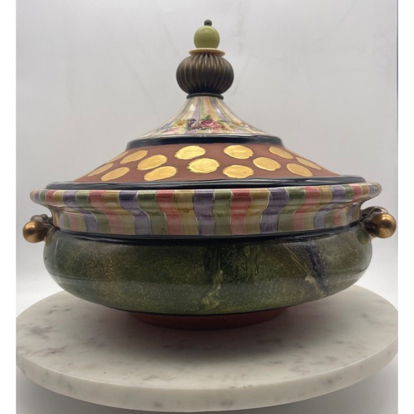 MacKenzie-Childs Other - Rare! Mackenzie-Childs Piece De Resistance Lidded‎ Tureen Wonderful Condition